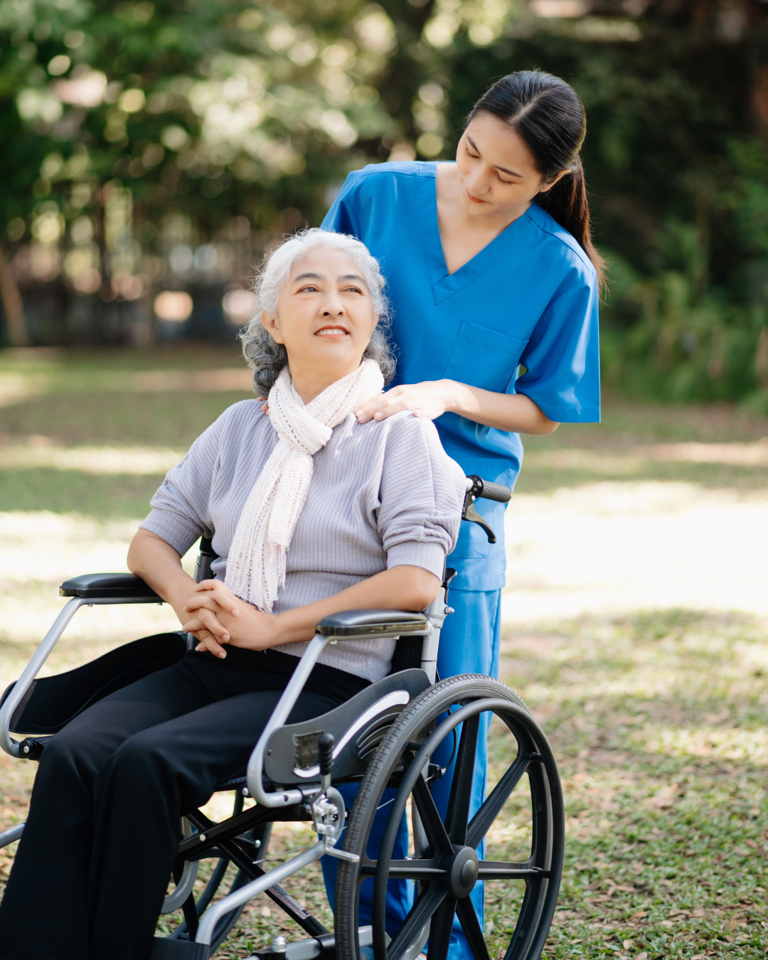 Licensed nurse providing compassionate in-home care
